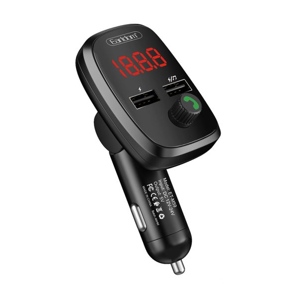 Cargador para carro 2.4A con bluetooth y transmisor FM. Cargador para carro 2.4A con bluetooth y transmisor FM. Cod: M59