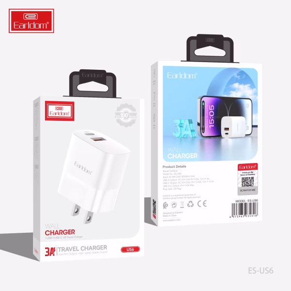H0bee4a07a3364e22ab51783dc9ed367b6 Cubo + Cable Tipo c a lightning Earldom. Cod: US6