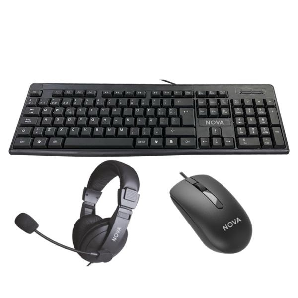 img_1716 Combo 3 en 1 Teclado, mouse y Audífono NOVA.