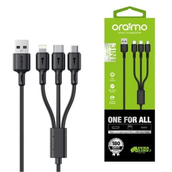 CABLE ORAIMO 3 EN 1 DURA LINE 3
