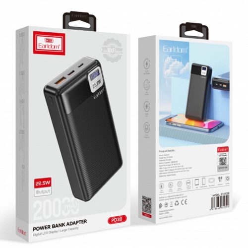 Batería portátil Earldom 20.000mAh 22.5W