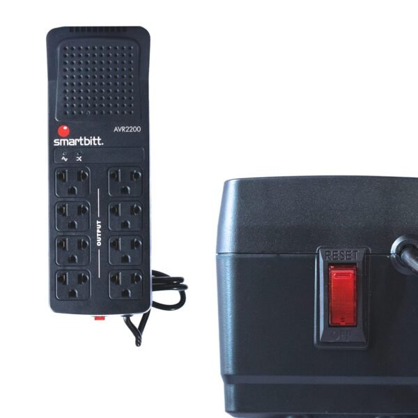 Regulador de voltaje Smarbitt AVR 2200 VA / 675w
