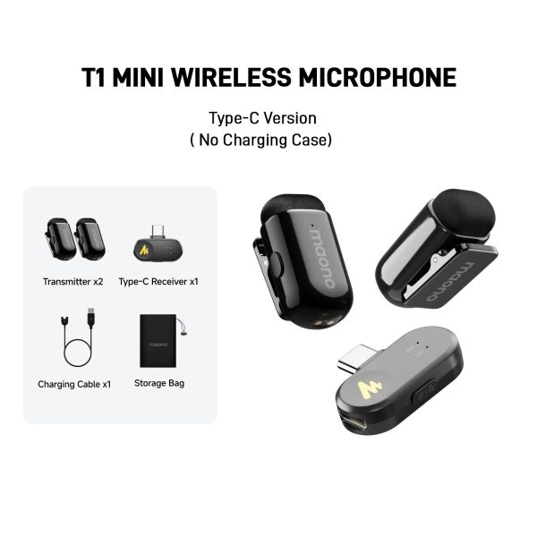Microfono MAONO inalámbrico Wave T1 Mini Tipo C