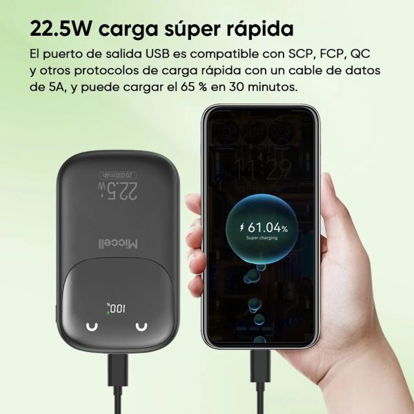 Batería externa Miccell 20.000mAh