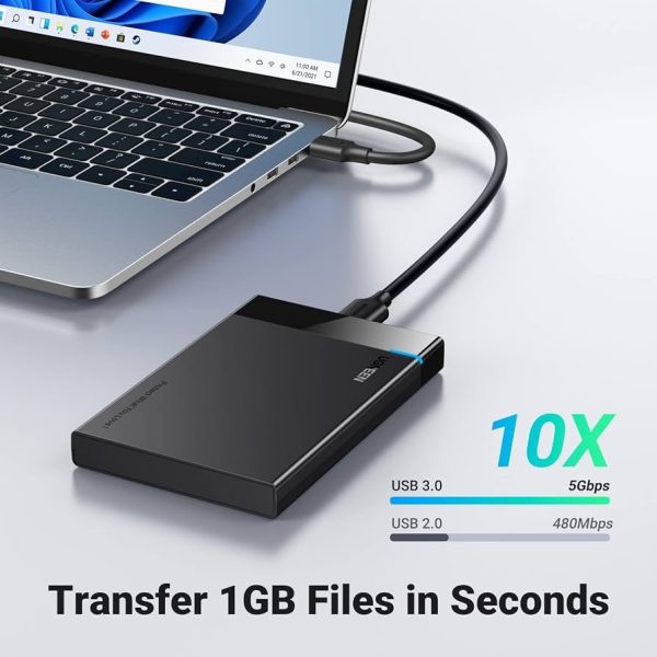ENCAPSULADOR UGREEN SATA III A USB 3.0 HDD/SSD 2.5"