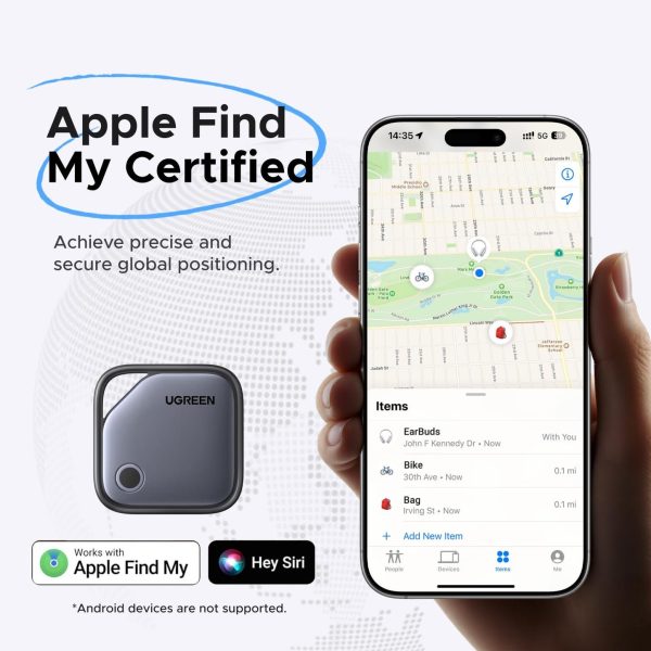 Localizador x4 UGREEN Apple Find Me/ Google Find c/alarma