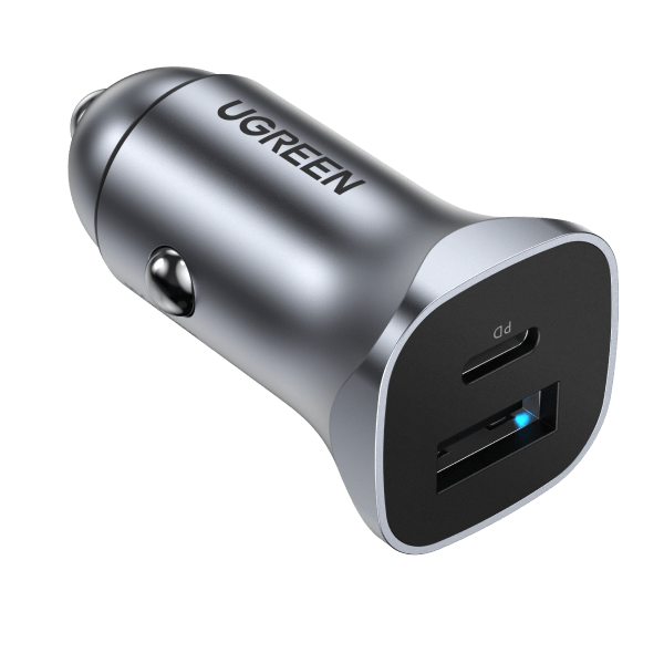 2026/08/688256.png Cargador para carro UGREEN 24w USB C USB A