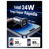 2026/08/688262.png Cargador para carro UGREEN 24w USB C USB A