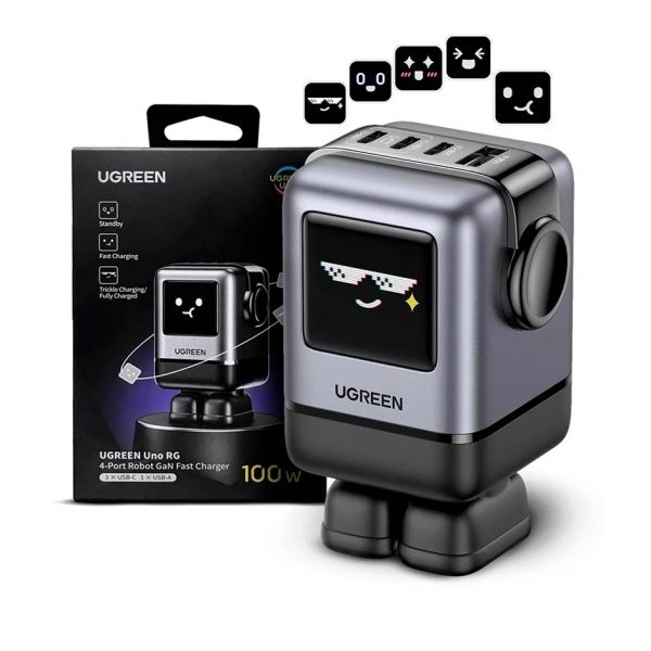 Cubo de carga 100w Ugreen Uno RG Robot Nexode