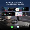 Adaptador inalambrico para CarPlay y Android Auto wifi dual
