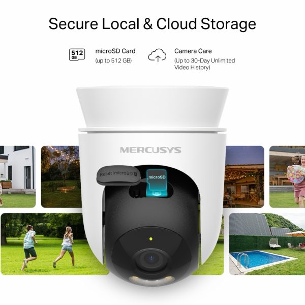 Camara de seguridad MERCUSYS para exteriores rotatoria IP65